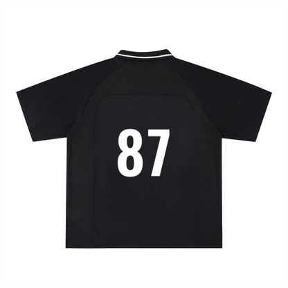 Palestine Striped V-Neck Soccer Jersey