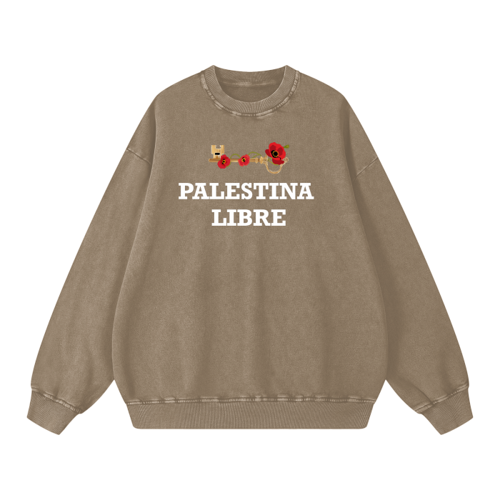 Palestina Libre Key of Return Crewneck