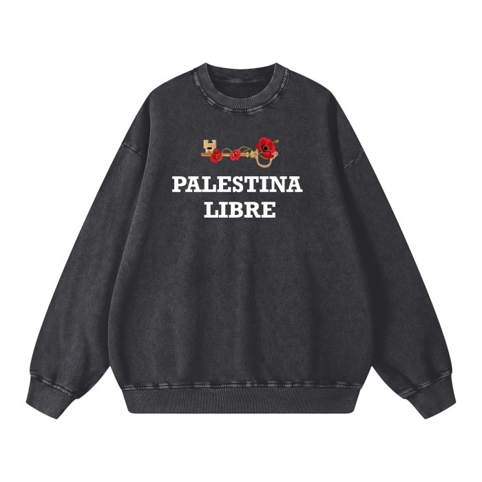 Palestina Libre Key of Return Crewneck