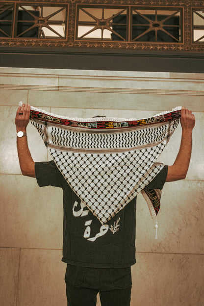 Tatreez On This Land Keffiyeh