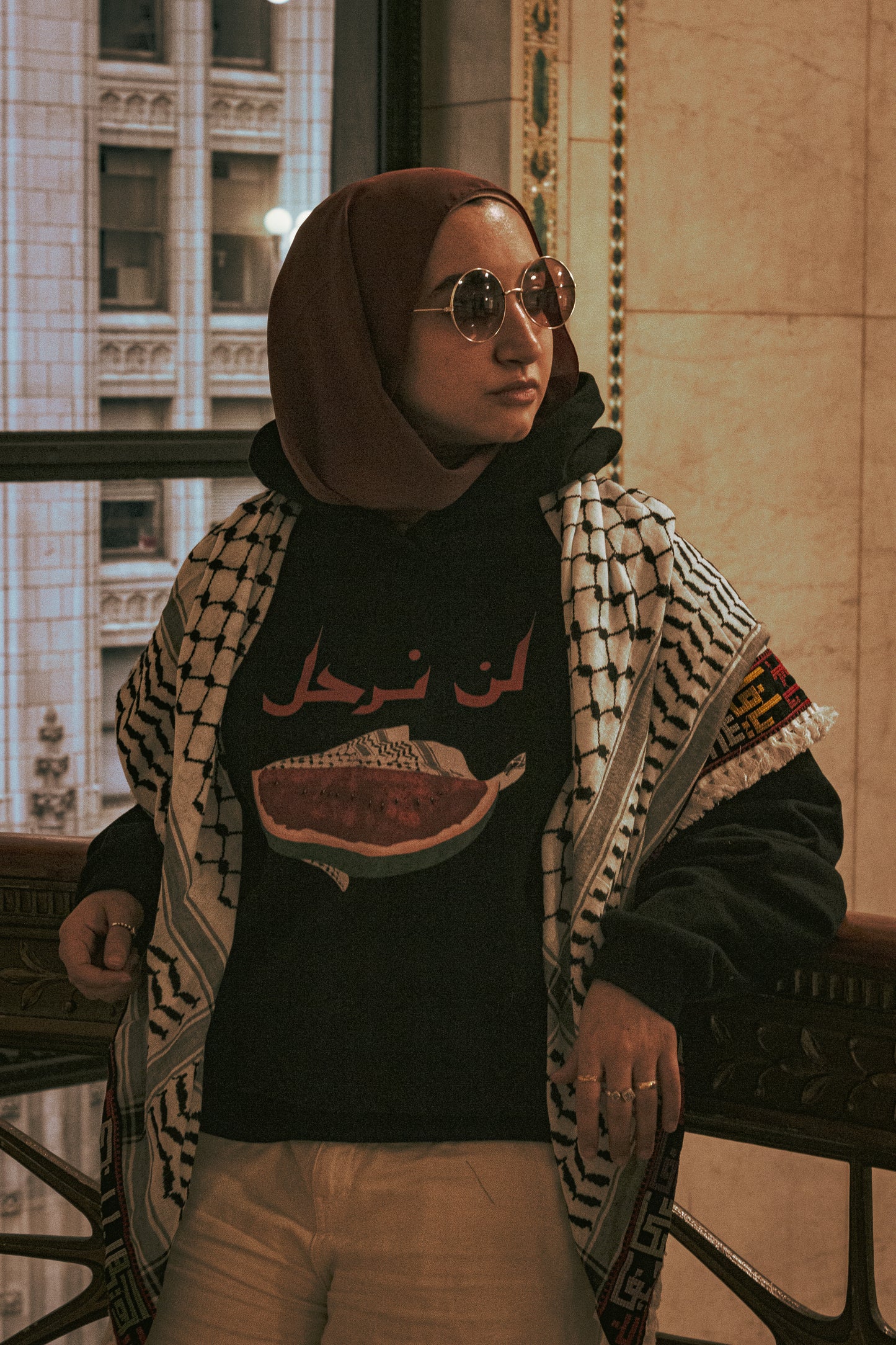 Tatreez On This Land Keffiyeh