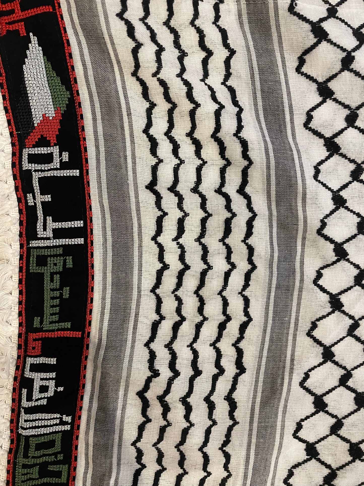 Tatreez On This Land Keffiyeh