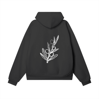 Long live Palestine Olive Branch Premium Hoodie Front