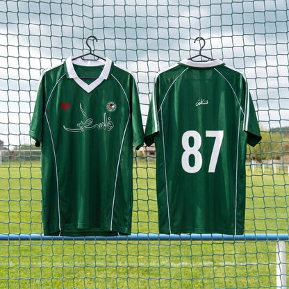 Palestine Striped V-Neck Football / Soccer  Jersey